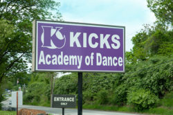KICKS Academy of Dance Sign in Glen Mills